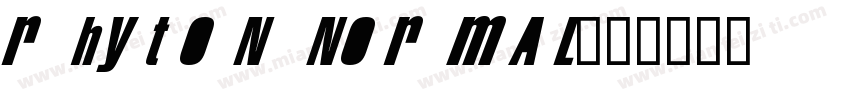 Rhyton Normal字体转换